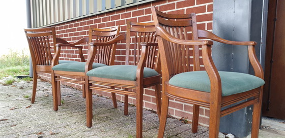 Image 1 of 4 Bannnink Art Nouveau Dining Room Armchairs