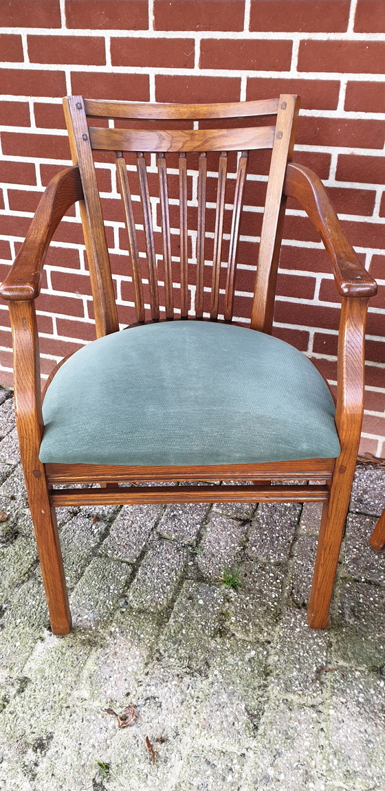 Image 1 of 4 Bannnink Art Nouveau Dining Room Armchairs