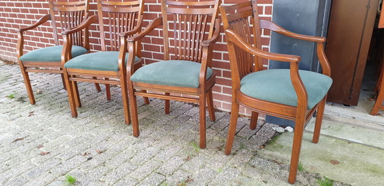 Image 1 of 4 Bannnink Art Nouveau Dining Room Armchairs