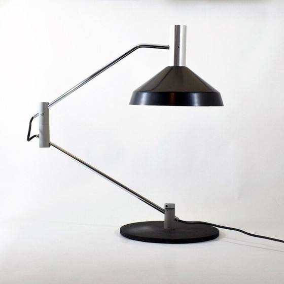 Image 1 of Vintage black lacquered metal lamp model 50 S by Rico Baltensweiler, Switzerland 1961