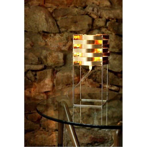 Ganymede" table lamp in copper by Max Sauze for LIGNE SAUZE