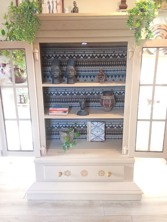 Image 1 of Unique Solid Wood Display Case With Lighting