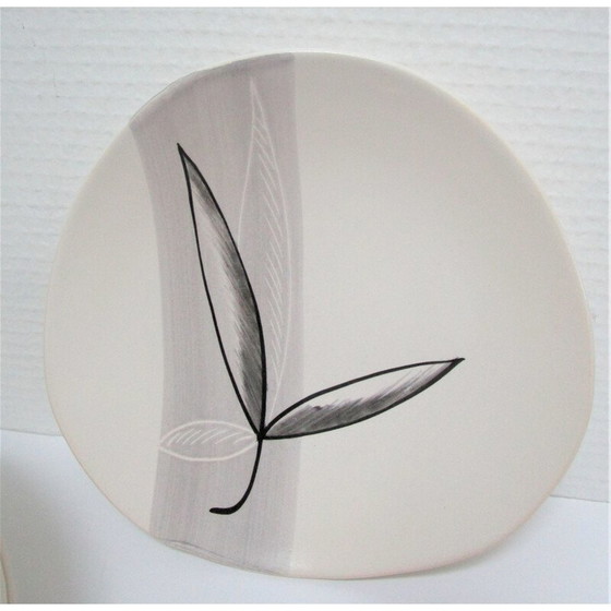 Image 1 of Set di 10 piatti "Lotus" per Pornic, Francia 1960