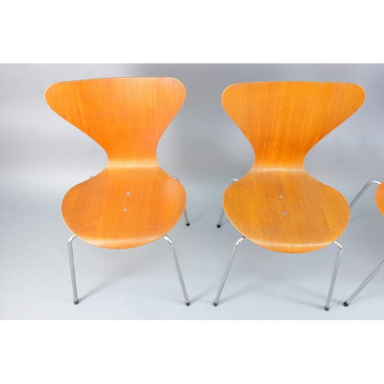 Image 1 of Set di 4 sedie da pranzo vintage in teak di Wilde e Spieth, Germania 1960