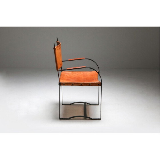 Image 1 of Pair of vintrage Cognac Leather Armchairs 1960s