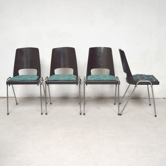 Image 1 of Set of 4 vintage Baumann tropical chairs 1960s