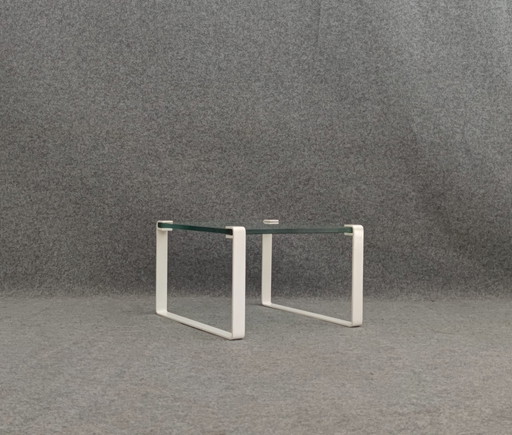 MESA DE CENTRO DE CRISTAL DISEÑO DE MEDIADOS DE SIGLO MESA DE LOS AÑOS 60 VINTAGE