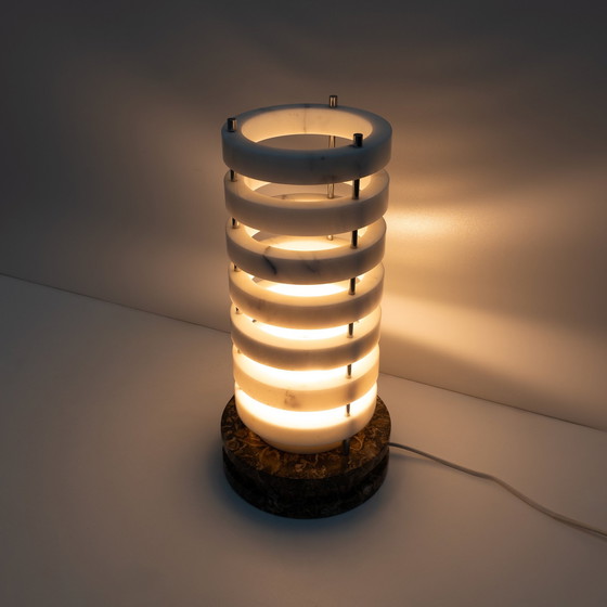 Image 1 of Mid-Century Modern Italian Marble Table Lamp, 1960S