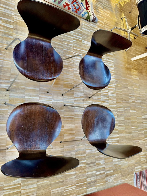 4x Fritz Hansen Butterfly Chair