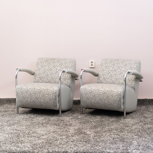 2x Leolux Scylla armchair