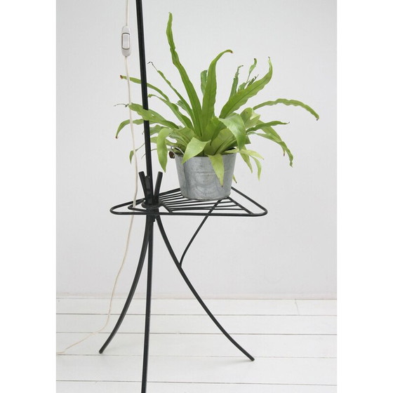 Image 1 of Vintage floor lamp with stand, 1950