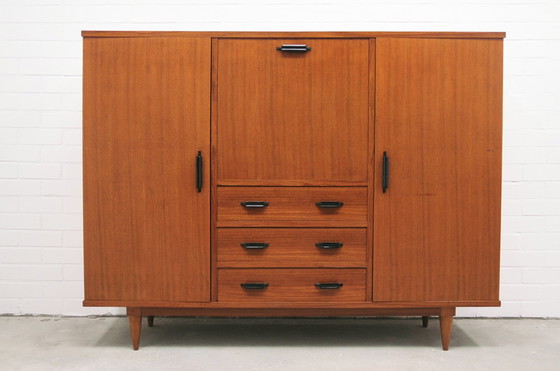 Image 1 of vintage china cabinet high board sideboard