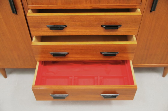 Image 1 of vintage china cabinet high board sideboard