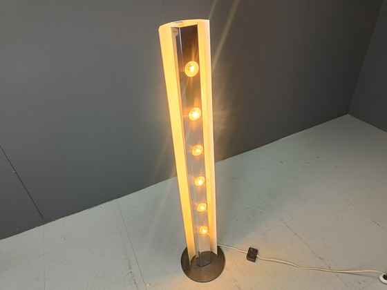 Image 1 of Vintage Chrome Floor Lamp By Lom Monza, 1970S