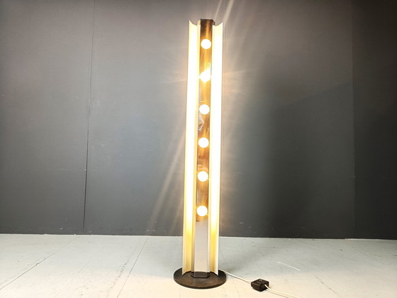 Image 1 of Vintage Chrome Floor Lamp By Lom Monza, 1970S
