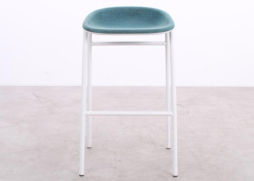 4X De Vorm Lj3 Barstool white/turquoise