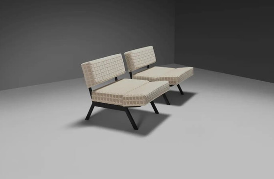 Image 1 of 2x IPE 'Panchetto' Fauteuils de relaxation par Rito Valla