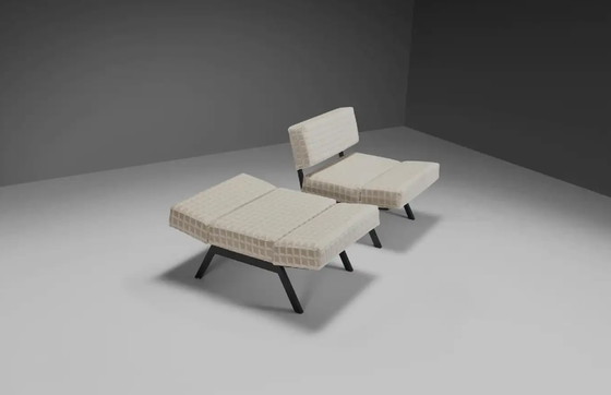 Image 1 of 2x IPE 'Panchetto' Fauteuils de relaxation par Rito Valla