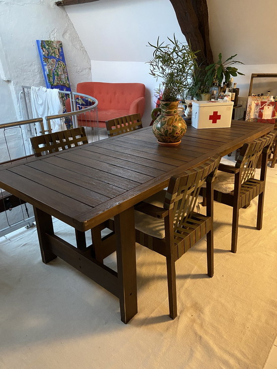 Image 1 of Garden Table Set With Chairs