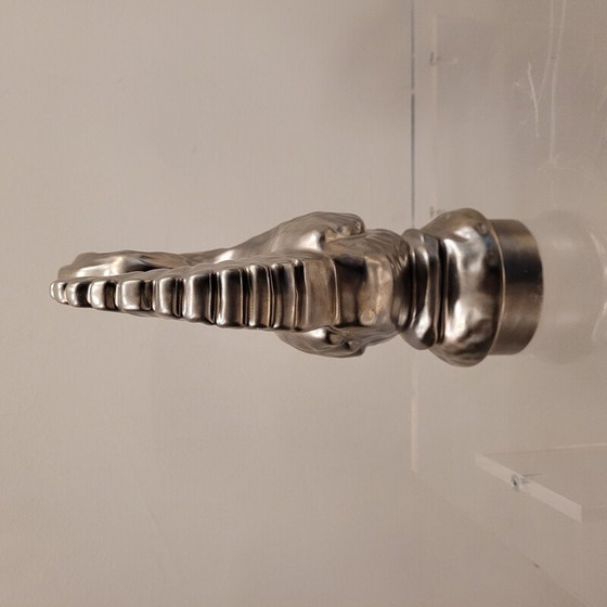 Image 1 of Coppia di vasi Canard vintage in ceramica smaltata per Roche Bobois, Francia