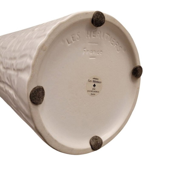 Image 1 of Coppia di vasi Canard vintage in ceramica smaltata per Roche Bobois, Francia