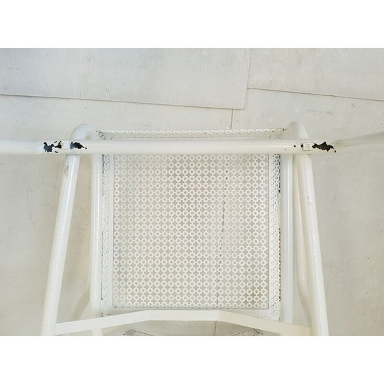 Image 1 of Set of 4 vintage white garden armchairs, 1950