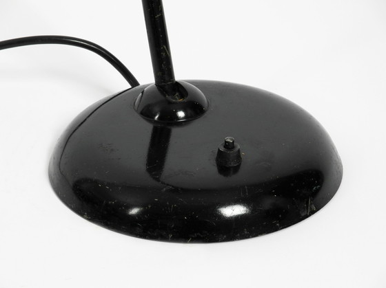 Image 1 of Original 1940s black Kaiser Idell metal table lamp model 6551 