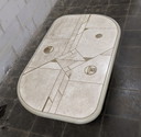 Table basse design en pierre naturelle Fedam