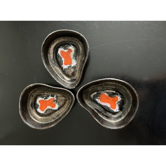 Image 1 of Set di 3 ciotole in ceramica vintage per Vallauris, 1960