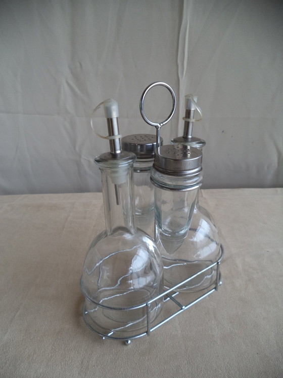Image 1 of Vinegar And Olive Oil Set / Milk And Sugar Set