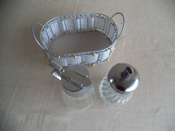 Image 1 of Vinegar And Olive Oil Set / Milk And Sugar Set
