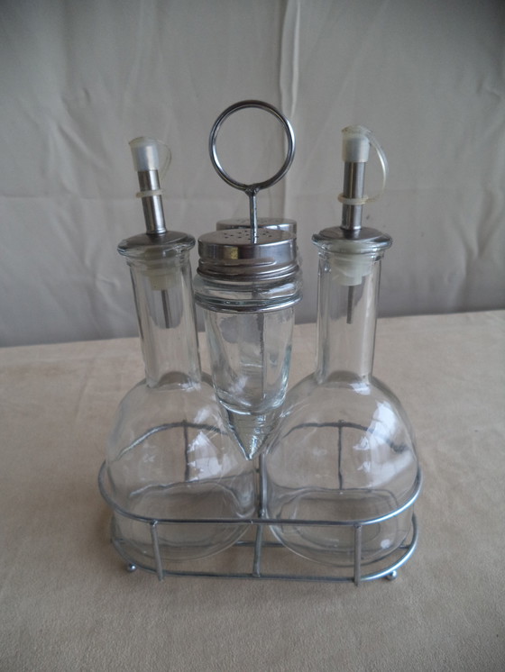 Image 1 of Vinegar And Olive Oil Set / Milk And Sugar Set