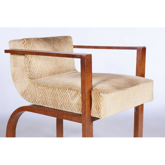 Image 1 of Vintage Art Deco rosewood seating set, France 1920