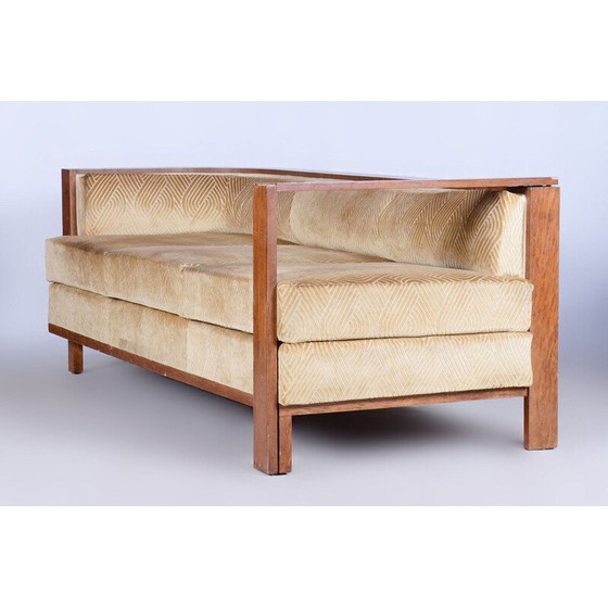 Image 1 of Vintage Art Deco rosewood seating set, France 1920