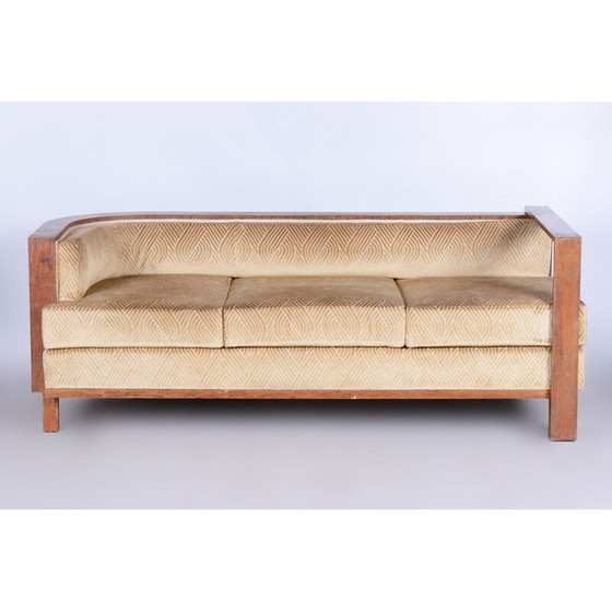 Image 1 of Vintage Art Deco rosewood seating set, France 1920