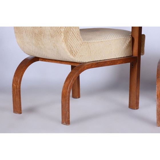 Image 1 of Vintage Art Deco rosewood seating set, France 1920