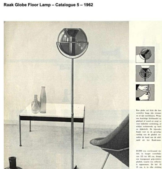 Image 1 of Raak Globe Floor Lamp By Frank Ligtelijn