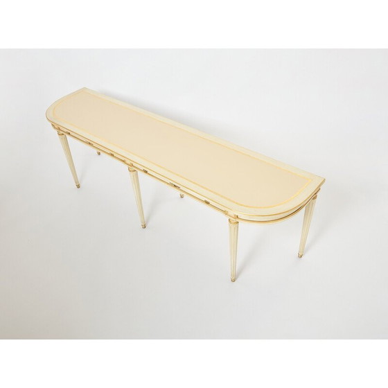 Image 1 of Vintage console in cream wood by Maison Jansen, 1950