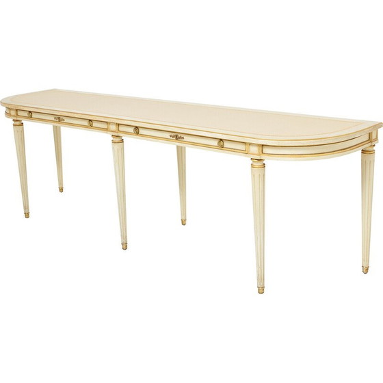 Image 1 of Vintage console in cream wood by Maison Jansen, 1950