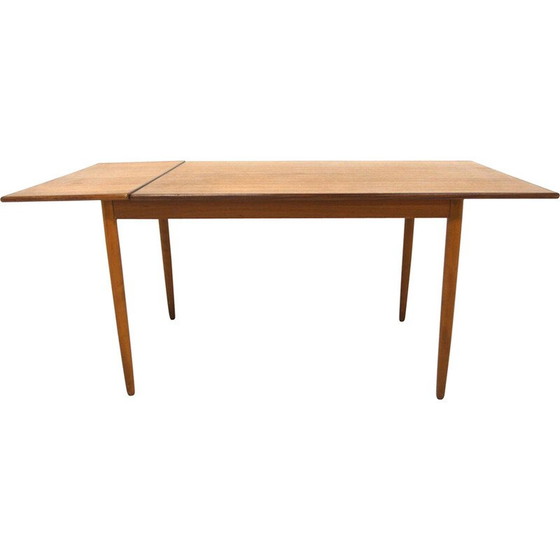 Image 1 of Vintage teak and beech dining table, Sweden 1950