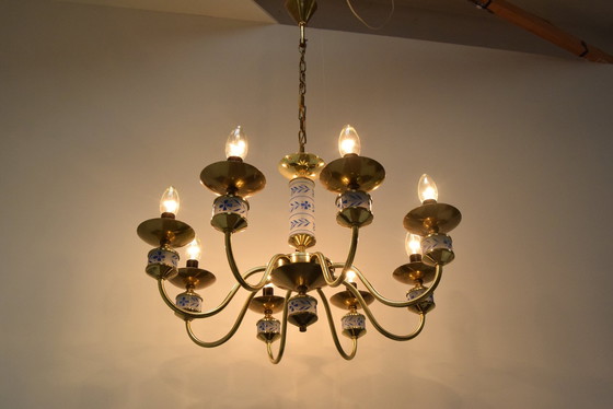 Image 1 of Mid-Century Chandelier By Kamenicky Senov, Czechoslovakia, 1970'S.