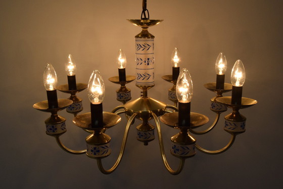 Image 1 of Mid-Century Chandelier By Kamenicky Senov, Czechoslovakia, 1970'S.