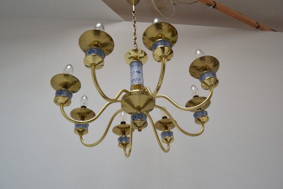 Image 1 of Mid-Century Chandelier By Kamenicky Senov, Czechoslovakia, 1970'S.