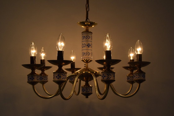 Image 1 of Mid-Century Chandelier By Kamenicky Senov, Czechoslovakia, 1970'S.