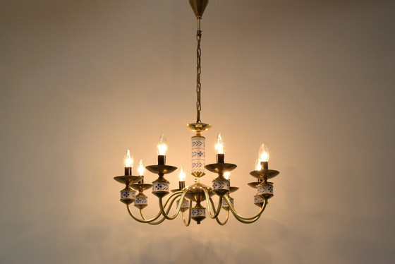 Image 1 of Mid-Century Chandelier By Kamenicky Senov, Czechoslovakia, 1970'S.