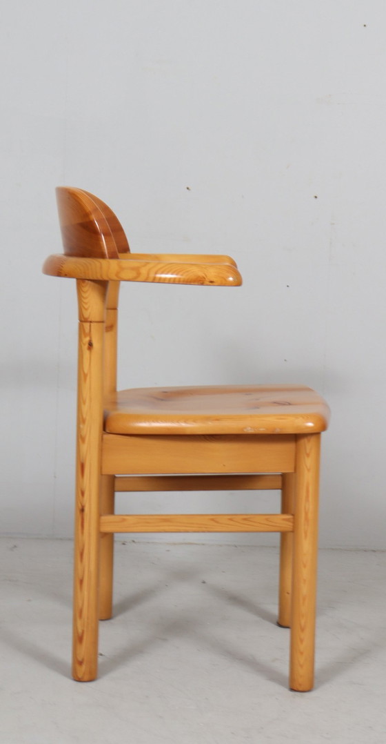 Image 1 of 4 chairs / dining chairs in the style of Rainer Daumiller, pine, 1970s