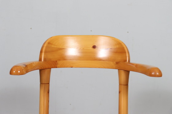 Image 1 of 4 chairs / dining chairs in the style of Rainer Daumiller, pine, 1970s