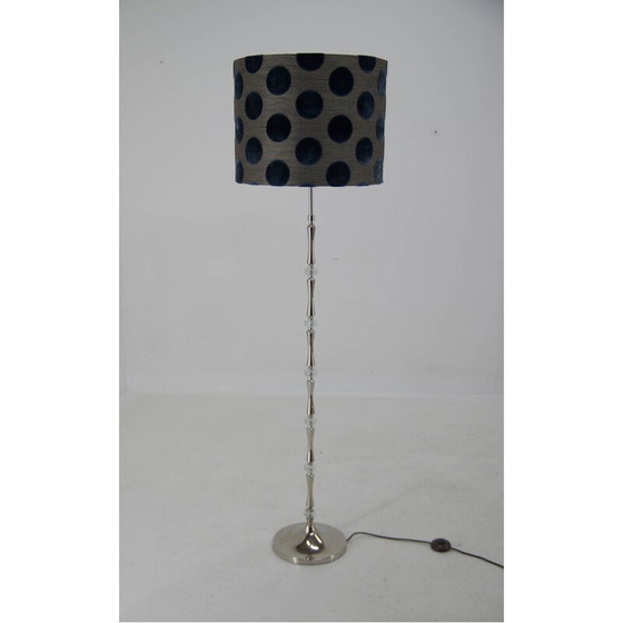 Image 1 of Mid-century nickel and glass floor lamp, Germany 1970s