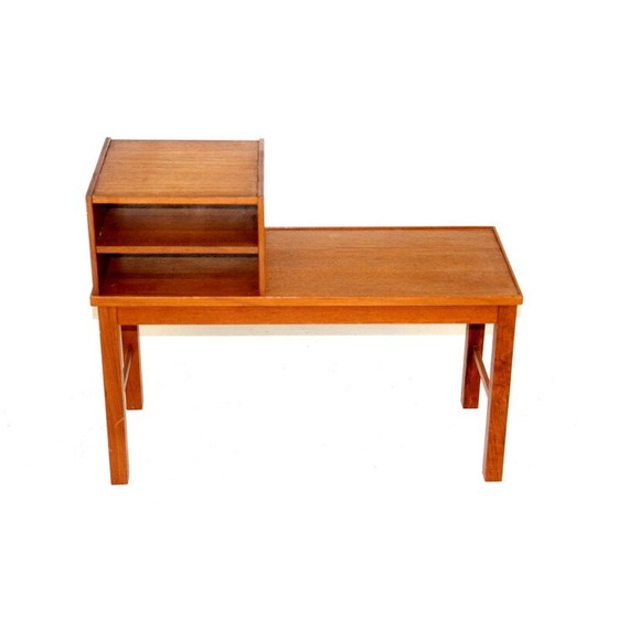 Image 1 of Vintage teak telephone bench, Sweden 1960