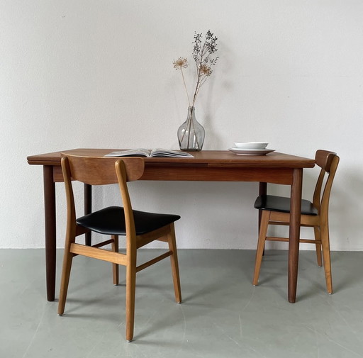 Danish extendable dining table